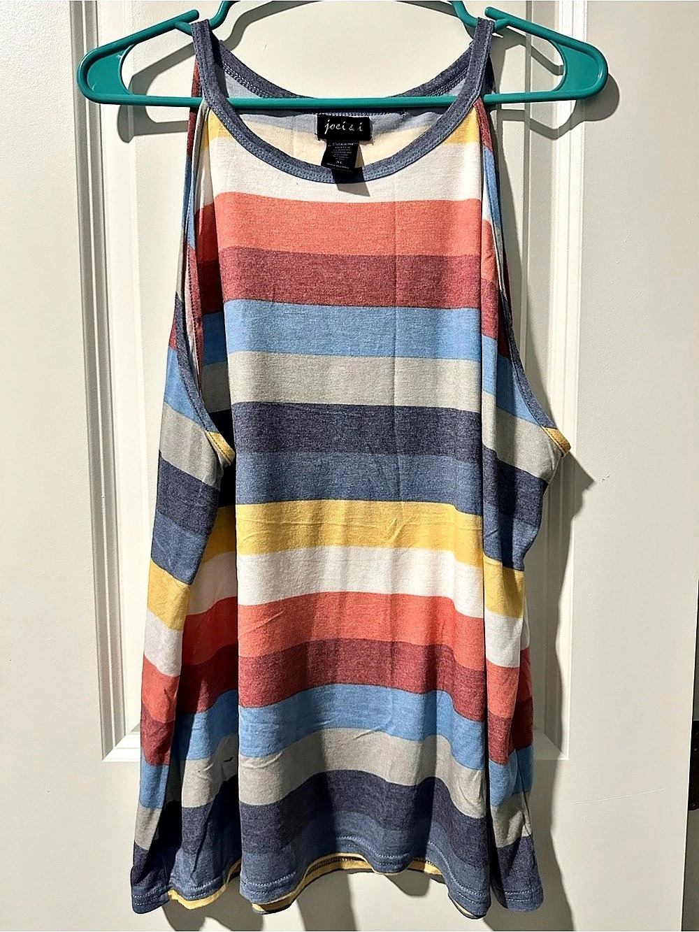 Joei & i Striped Tank Top in Multicolor XL Like New